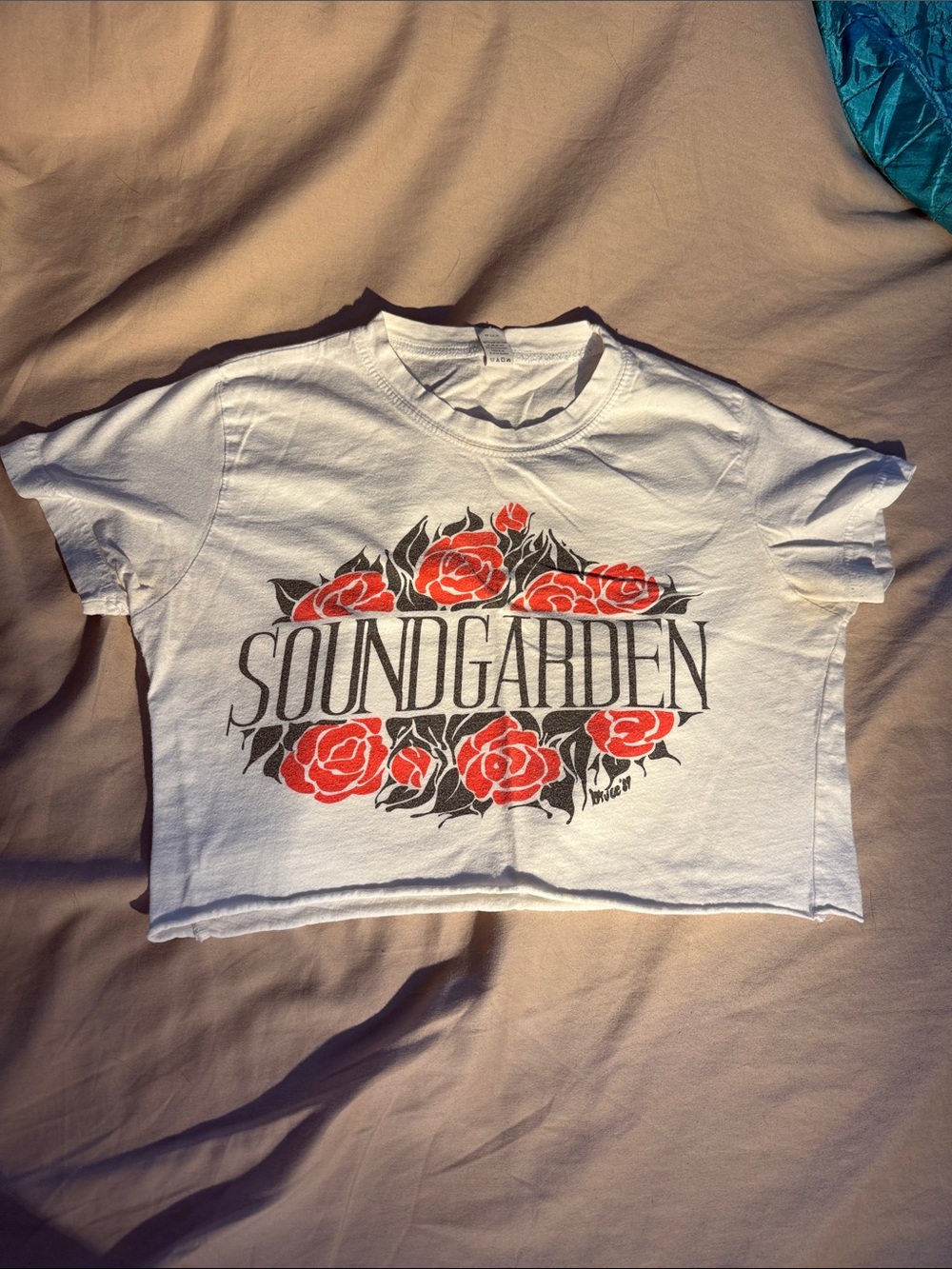 Cropped sound garden tee